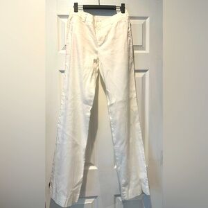 Vince. white linen pants, size 2